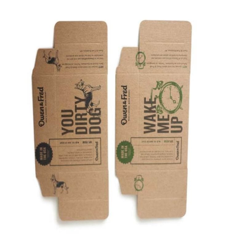 flat packed Kraft Box