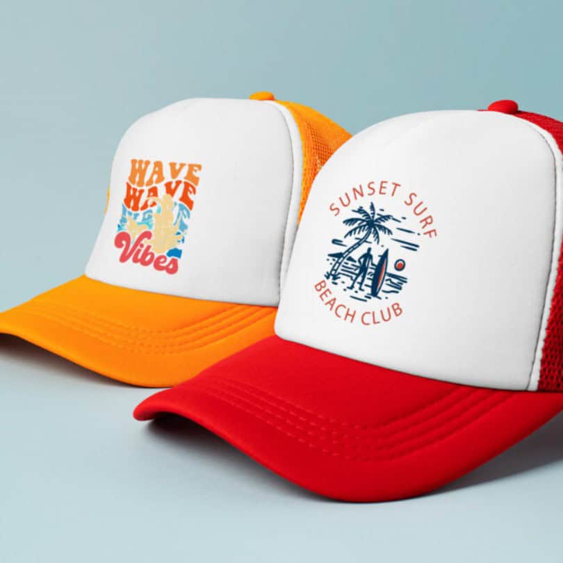 Two Tone Vintage Trucker Caps (2)
