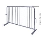 crowd control barriers height