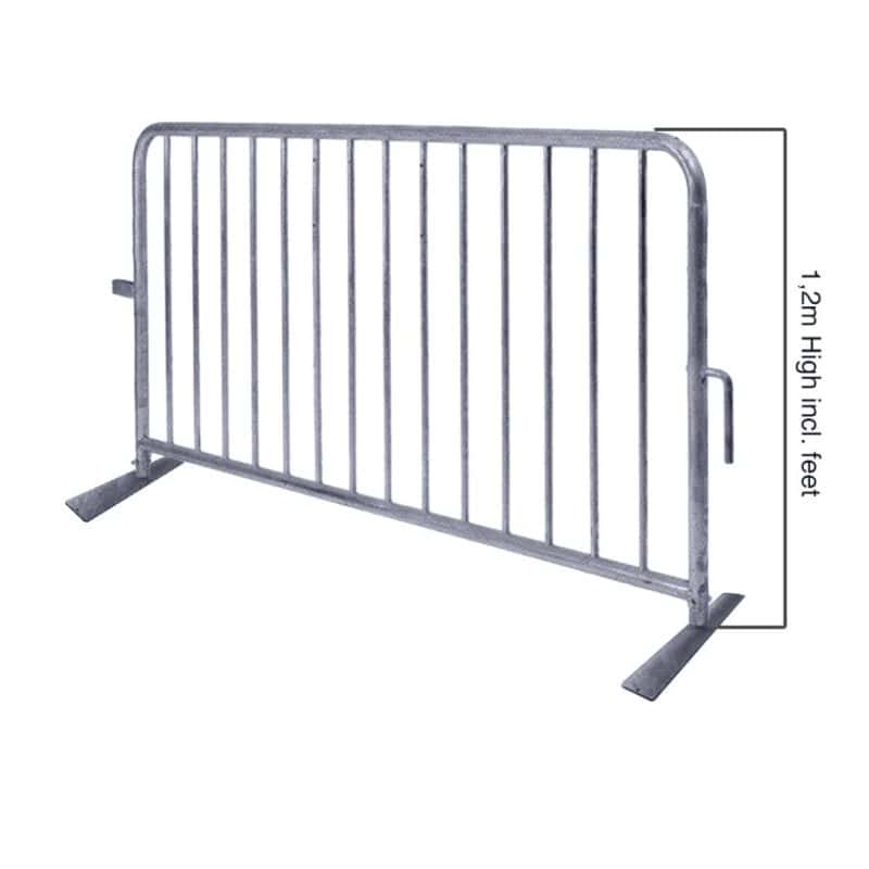 crowd control barriers height