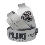 Silver Vinyl Wideface Wristbands