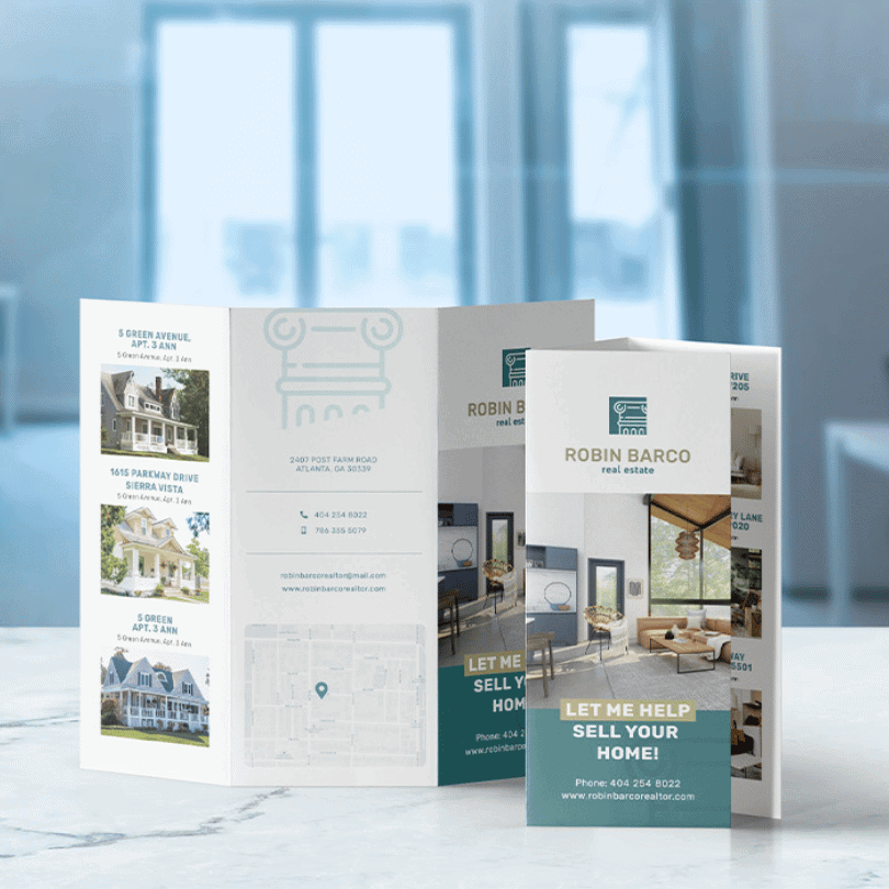 folded brochures printing