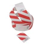 red Striped Tyvek Wristbands Plain
