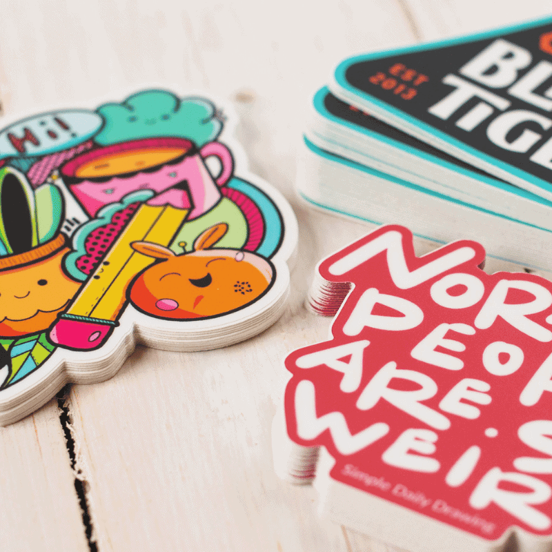 Custom Shape Die Cut Stickers