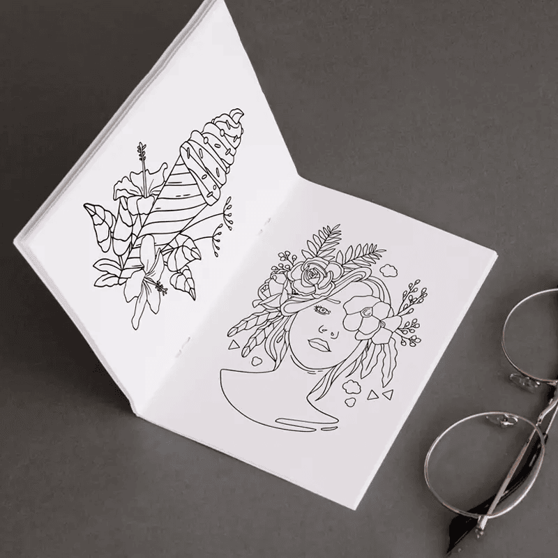 Colouring book printing