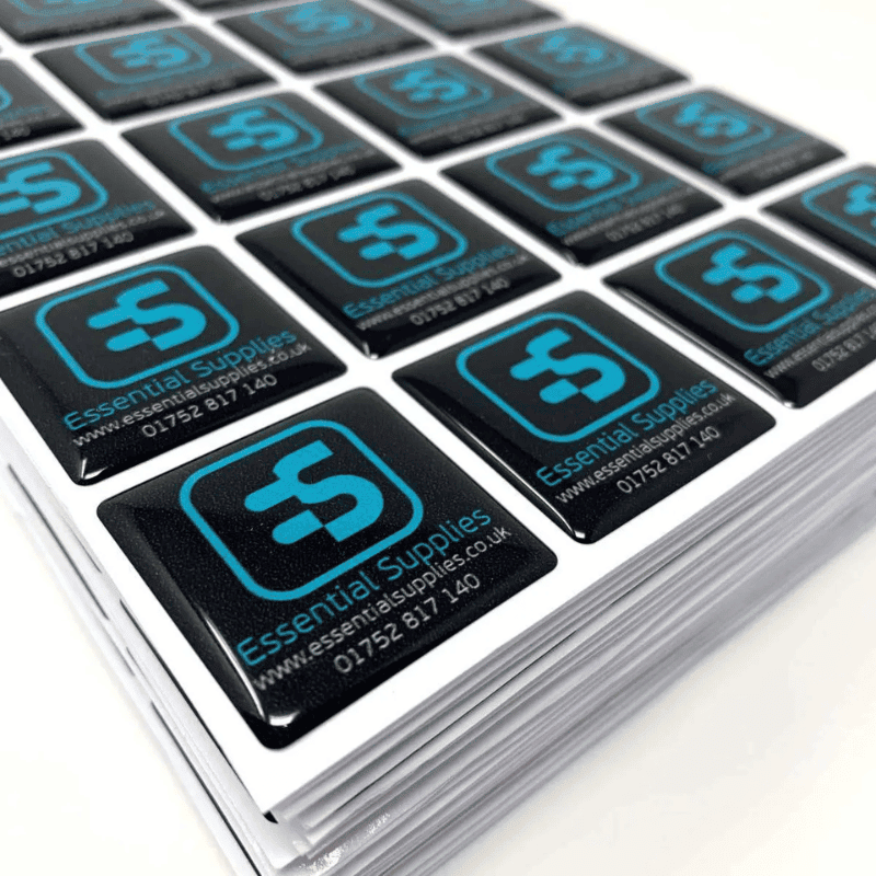 Domed Resin Stickers