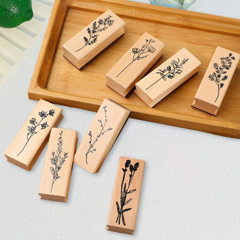 Shiny Wooden Hand Stamps