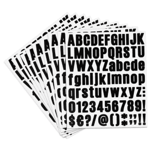 Vinyl Letter and Number Stickers
