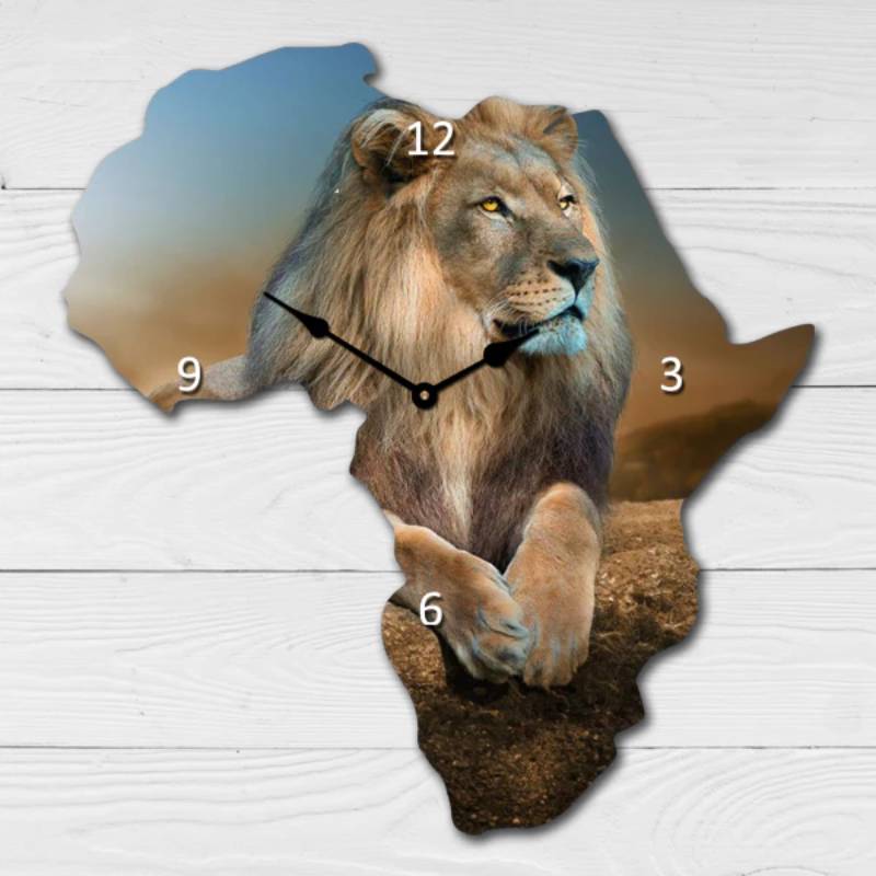 custom printed africa wall clocks