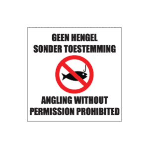 Angling Prohibited Sign