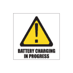 Battery Charging In-Progress Sign
