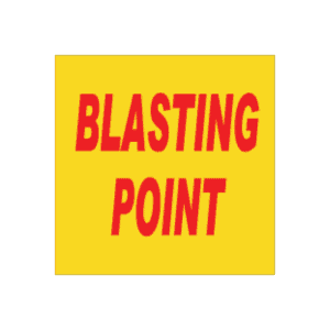 Blasting Point Sign