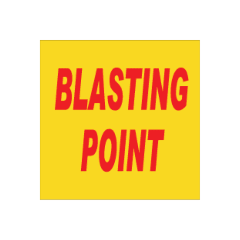 Blasting Point Sign