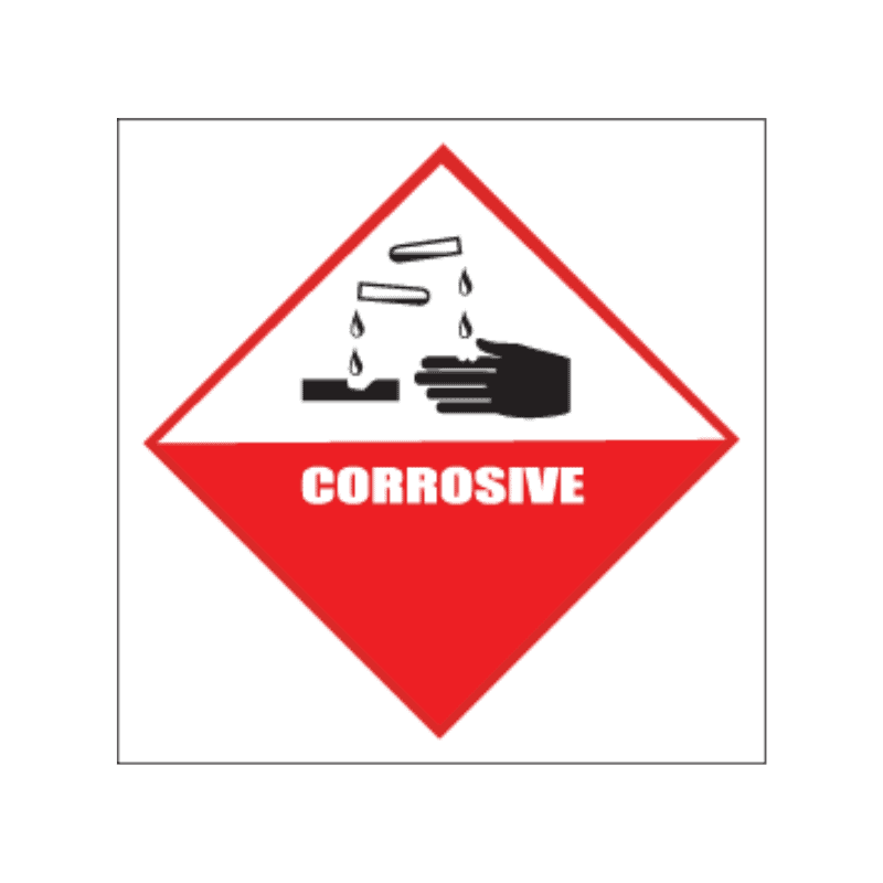 Corrosive Warning Sign