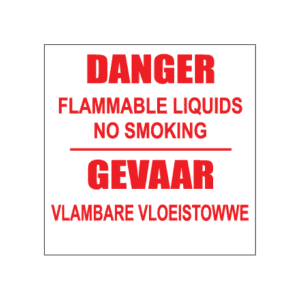 Danger Flammable Liquids Sign