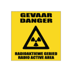 Danger Radio Active Area Sign