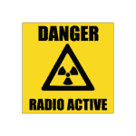 Danger Radio Active Sign