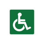 Disabled Toilets Sign