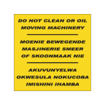 Do Not Clean Sign