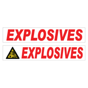 Explosives Sign