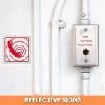 Fire Telephone reflective safety sign (FB07REF)