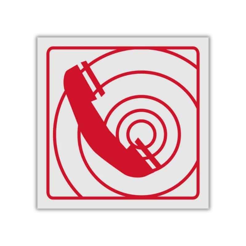 Fire Telephone reflective safety sign (FB07REF)