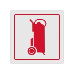Fire Trolley reflective safety sign (FB14REF)