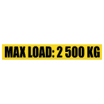 Max Load kg Sign