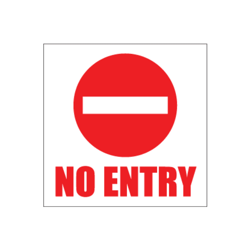 No Entry Sign
