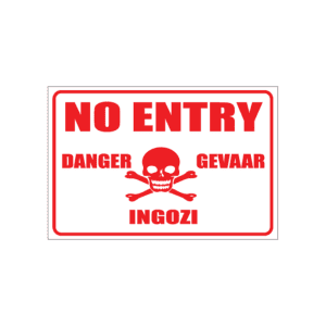 No Entry Danger Sign