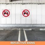 No Entry for Vehicles reflective safety sign (PV16REF)