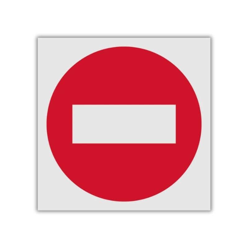 No Entry reflective safety sign (PV06REF)
