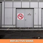 No Hand Trolleys reflective safety sign (PV09REF)