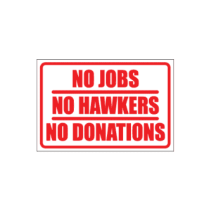 No Jobs Sign