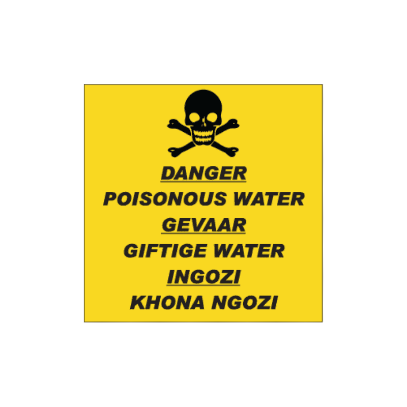 Poisonous Water Sign