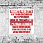 Private Property Sign