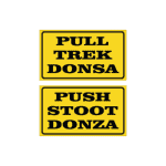 Push Pull Multilingual Sign