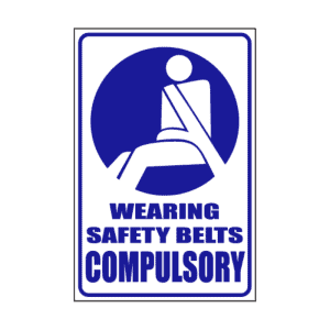 Safety Belts Compulsory Sign