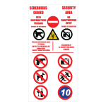 Security Area Sign