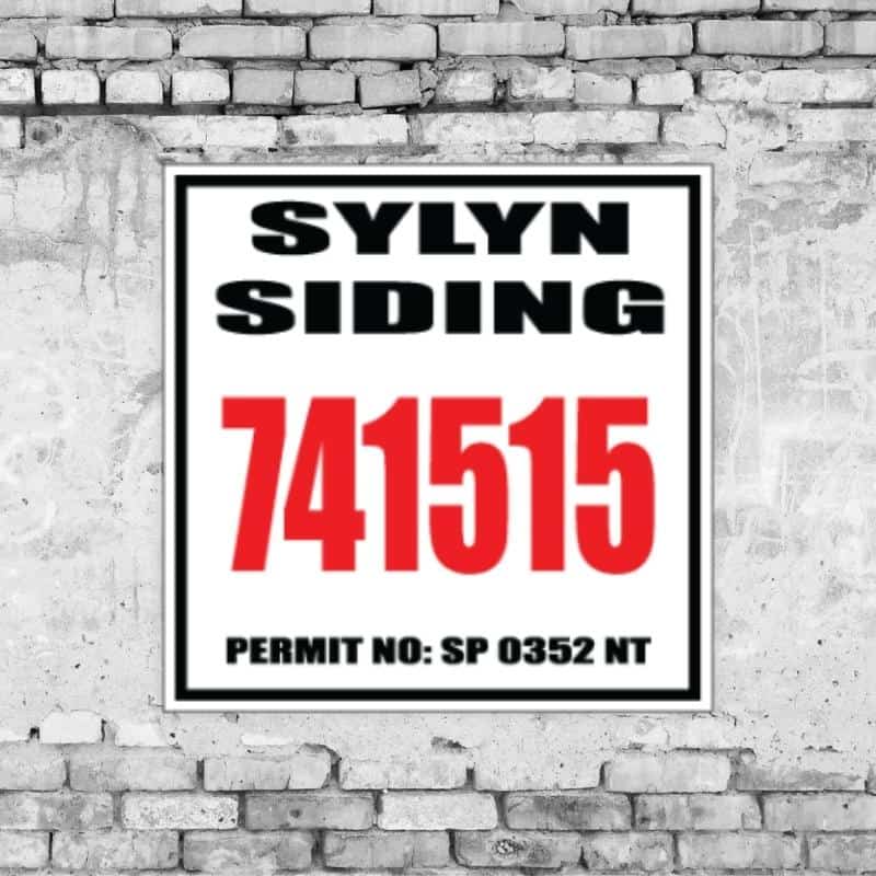 Siding Sign