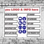 Site Information Display Sign