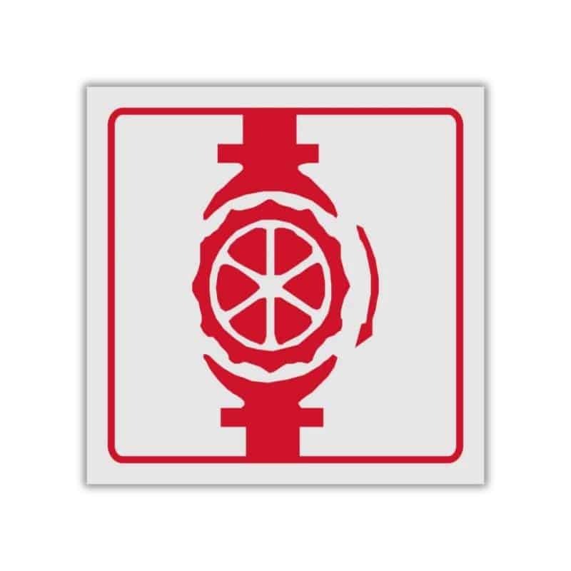 Sprinkler Valve reflective safety sign (FB06REF)