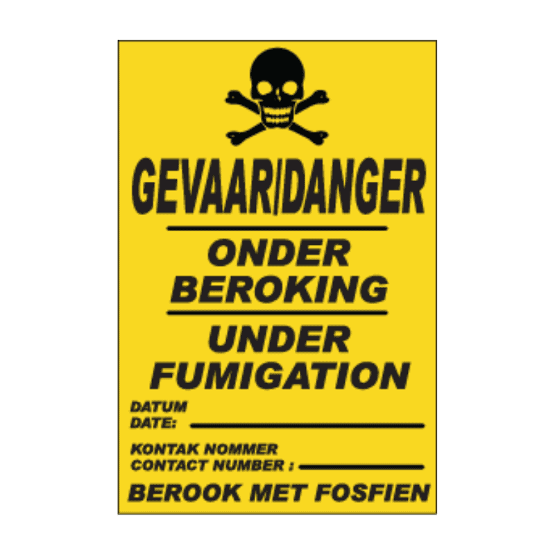 Under Fumigation Sign