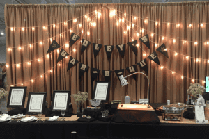 Wedding printed bunting flags