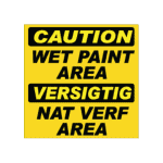 Wet Paint Area Sign