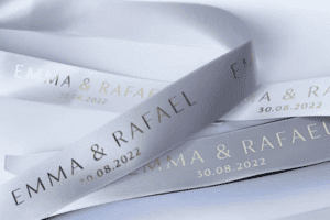 wedding printed ribbon