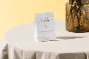 wedding table tents