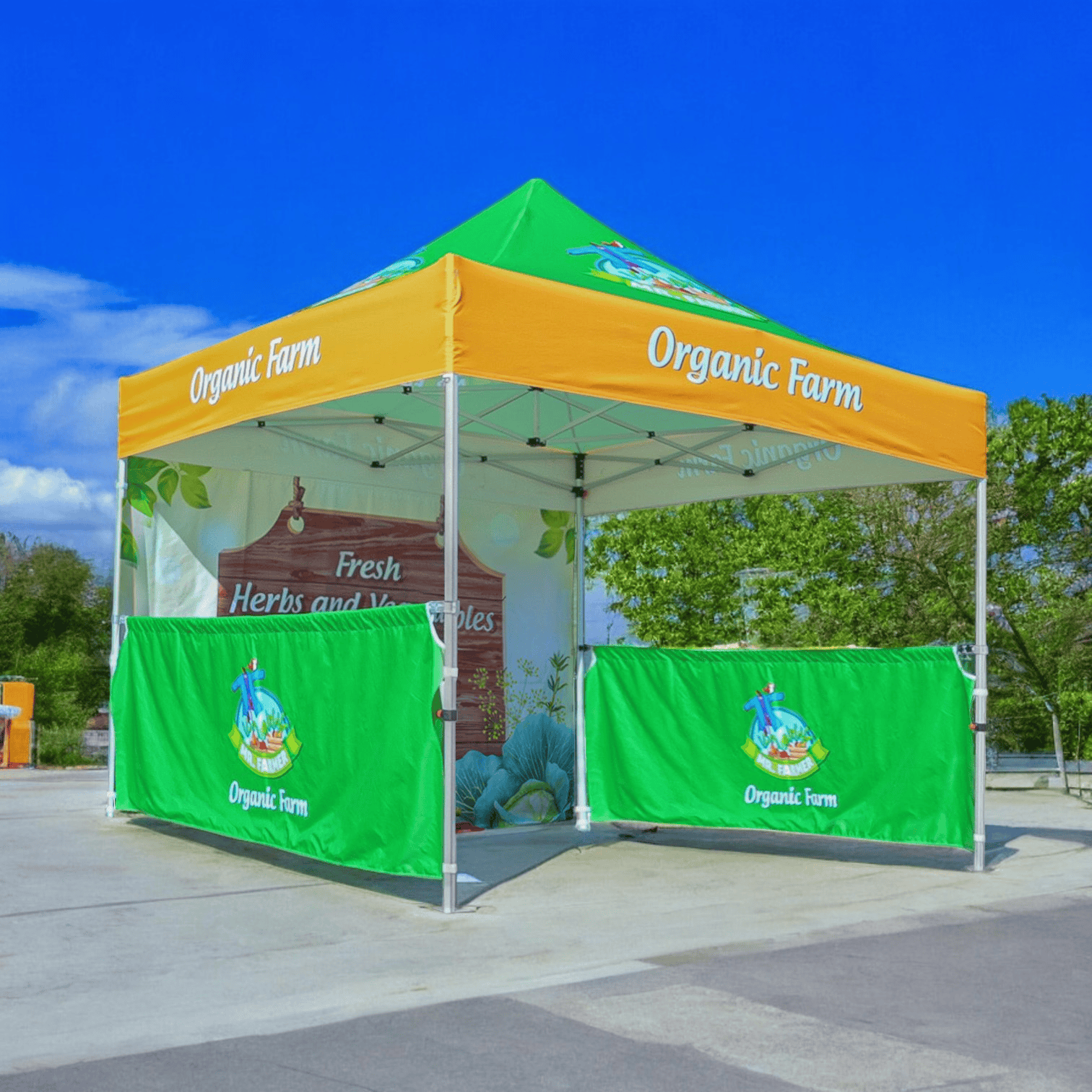 Sublimated Gazebo 3m x 3m with Steel Frame