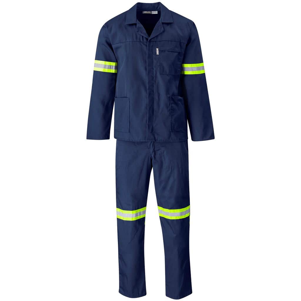 NAVY Trade Polycotton Conti Suit - Reflective Arms & Legs - Yellow Taped
