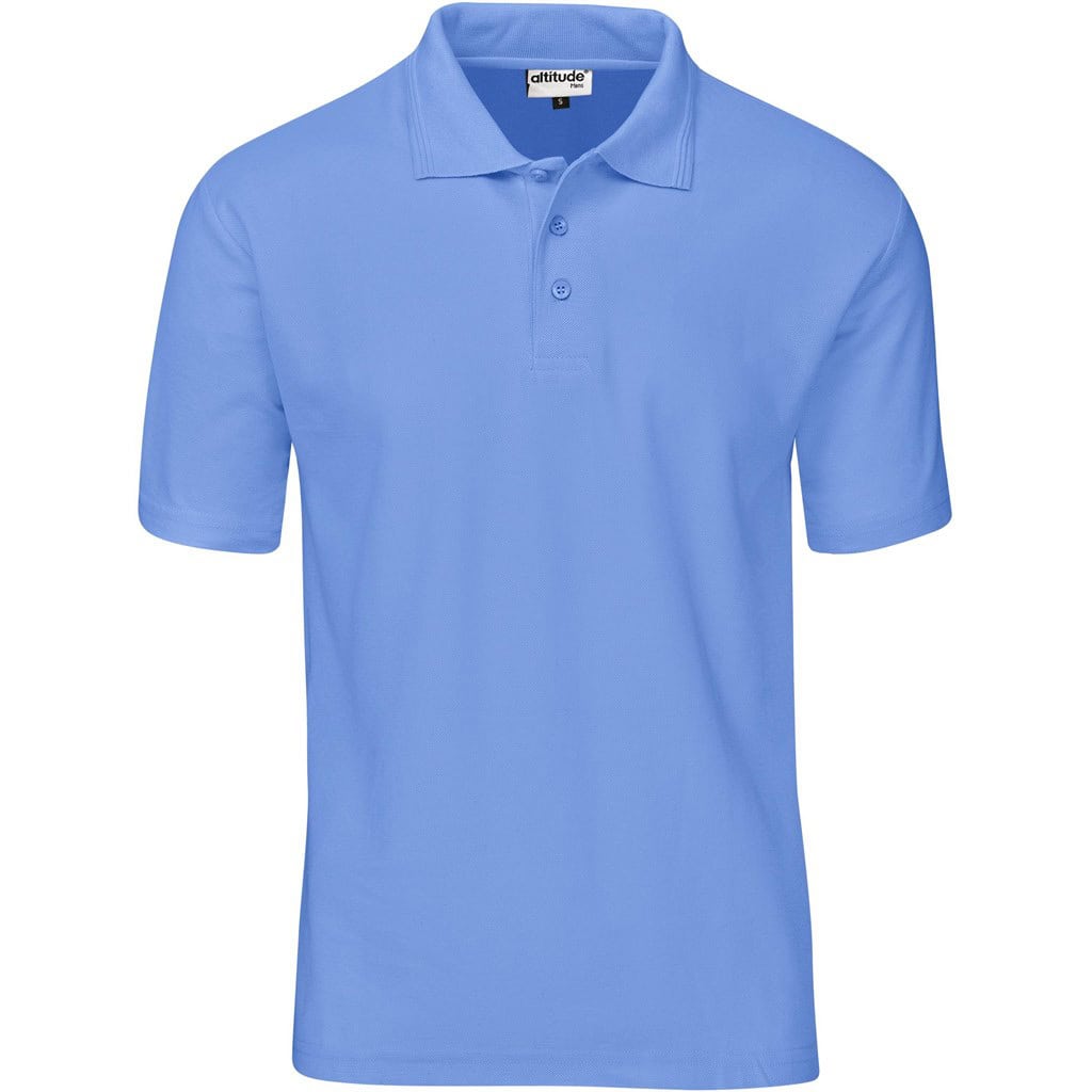 LIGHT BLUE Kids Basic Pique Golf Shirt